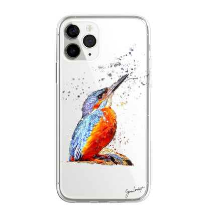 British Birds Phone Case Splatter Art CLEAR Cover Case for Samsung Galaxy Range