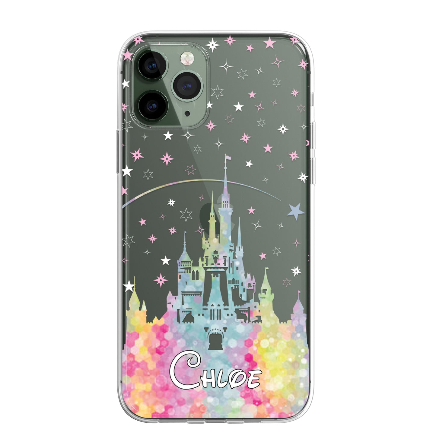 Personalised Cartoon Movie Style Art Castle CLEAR Phone Cover Case for iPhone
