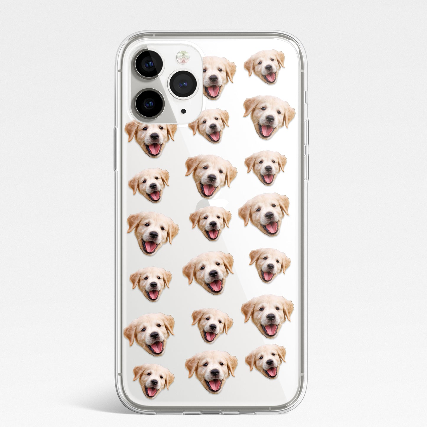 PET Dog Cat Icon Personalised Animal Phone Case CLEAR Cover for iPhone 14 13 12+